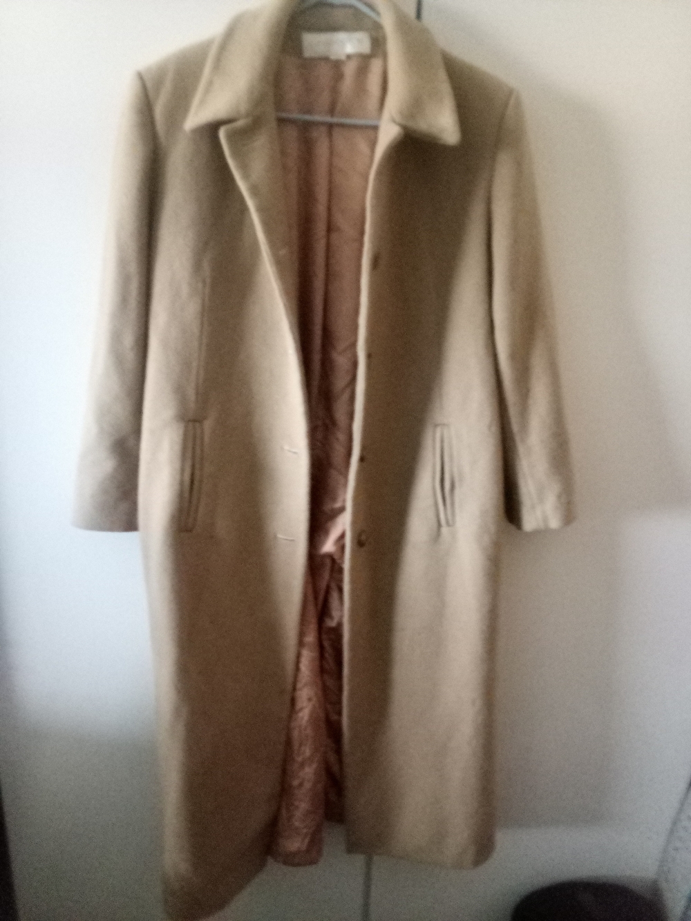 Vintage Liz Claiborne Camel Long Wool Coat